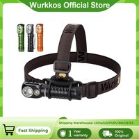 Wurkkos HD20 Headlamp 21700 Fishing Flashlight 2000 Lm Dual LED USB Reverse Charging Magnetic Tail Cap EDC Work & Camping
