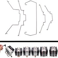 2 PCS Dissipate Heat Clip Clamp Computer CPU Cooling Fan Clips Stainless Steel Wire Fastener Buckle Bracket
