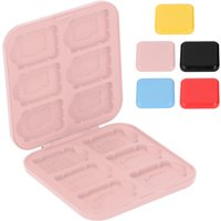 12 in 1 Game Card Storage Case Game Cartridge Holder Box Portable 12 Slots Protective Silicon Slots Waterproof for Switch SDHC