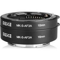 MEIKE 10+16mm AF Macro Tube Set for Sony E/FE Mount|Metal Extension Ring Compatible A7/NEX Full/APS-C Cameras