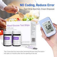 Aicare A606 moniteur de glycémie glucomètre Kit Test du diabète compteur de glycémie médical ou seulement bandelettes de Test lancettes