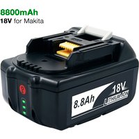 BL1860 18V 8.8Ah Li-ion Power Tool Rechargeable Battery for Makita Screwdrivers BL1830 BL1840 BL1850 BL1860B BL1830B DF454DZ