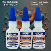 1-10 Bottles 20g 406 Super Glue Plastic Rubber EPDM Adhesive Transparent Cyanoacrylate Glue Fast Drying Long Lasting Bonding