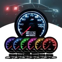 Wskaźnik Boost Greddi 62mm 7 Kolorów Miernik Samochodowy Multi D/A Cyfrowy Wyświetlacz Temperatura Wody Ciśnienie Oleju Temperatura Oleju Wskaźnik LCD 2.5 Cala