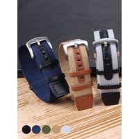 Canvas Nylon Strap 20mm 22mm for Hamilton Khaki Field Watchband Universal Replacement Soft Military Sport Bracelet for Man Woman