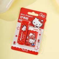 Genuine Sanrio Hello Kitty Stapler With Staples Capacity Labor-Saving Design Stationery for Office School Supplies Gifts