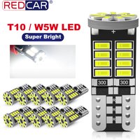 2/10x W5W T10 Led Bulbs Canbus 168 194 501 Led 5w5 Car Interior Dome Reading License Plate Light 25SMD 3014 Chip Signal Lamp