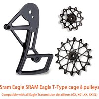 Mtb Road Rear Derailleur Cage Pulley Wheels for SRAM T-type Transmission Eagle Derailleur Oversized Bearing For GX XO1 XX XXSL