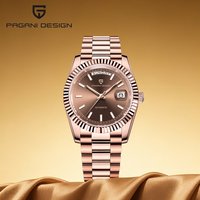2026 New PAGANI DESIGN Watches Rose Gold Luxury Mechanical Watch For Men 8285 Movement Automatic Luminous Sapphire Crystal Clock