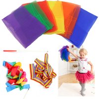 Artistic Gymnastics Ribbon No Fading Dance Sports and Fitness Shaping Sporting Goods Solid Color Scarves Performance Props TMZ