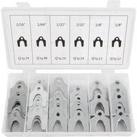 144-teiliges Auto-Ausgleichsscheiben-Set 1/16 Zoll 1/64 Zoll 1/32 Zoll 1/8 Zoll Auto-Ausgleichsscheiben-Sortiment mit Aufbewahrungsbox