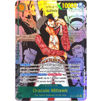 DIY ONE PIECE CARD Game Manga Dracule Mihawk OP14-119 SEC The Seven Warlords of the sea English Collection Anime Cards