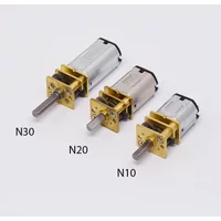 Micro Mini 12mm N10/N20/N30 Full Metal Gear Motor DC 3V 3.7V 5V 6V 9V 12V Slow Speed Large Torque DIY Toy Model Electric Lock
