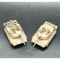 1PC 1/144 Scale Abrams Main Battle Tank Finished Model Resin Combat Vehicle Miniature Wargame Parts for Collection Group Display