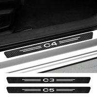 4PCS Car Sill Stickers For C1 C2 C3 C4 C4L C5 C6 C8 C-ELYSEE VTS Xsara C-Crosser Berlingo Jumpy Nemo Picasso Accessories