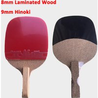 8mm/9mm Thickness Hinoki Table Tennis Racket Japanese Penhold Laminated Wood Ping Pong Paddle with One Side HAIFU Rubber