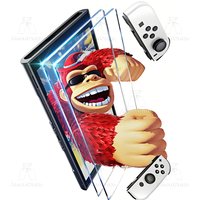 Ultra HD Anti-Blue Light Tempered Glass for Switch OLED Shatterproof Anti-Scratch Anti-Fingerprint 9H Hardness Screen Protector