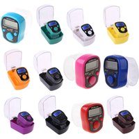 LED Finger Tally Counter Digital Electronic Tasbeeh Counters Lap Track Handheld Clicker with Ring Digits Display Gift