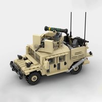 MOC Combat Equipment Hummer Special Operations M1165 SOV Model DIY Assembly Building Blocks Toys Children's Birthday Gift