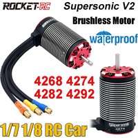 Surpass Hobby Rocket-RC Brushless Motor 4268 4274 4282 4292 Waterproof 5.0mm For 1/8 1/7 RC Racing Car Traxxas Wltoys HSP Motor