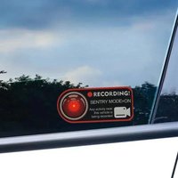 Car Window Sticker Recorder Logo Decal for Tesla BMW Benz Hyundai Honda Toyota Lexus Ford Kia Renault Peugeot Audi Accessories