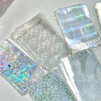 50Pcs Laser Love Holographic Photocards Protector Sleeves Transparent Card Film Idol Photo Sleeve INS Gifts Packaging Bag