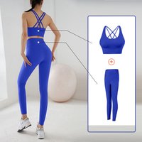 Yoga Set Damen Sport-BH und Leggings Jogging 2-teiliges Set Yoga Sport Damen Gym Set Kleidung Sportbekleidung Damenkleidung