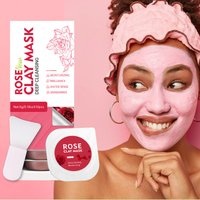 5g/0.18oz*10 Rose Cleansing Mud Mask Deep Cleansing, Moisturizing, Nourishing, Brightening Skin