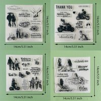 Character/Clear Stamps/Rubber Silicone/Seal for DIY Scrapbooking/Card Making Album/Decoroation Crafts/Seal/Reuse
