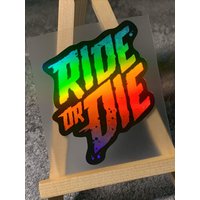 AliExpress NONE 1PC RIDE OR DIE Motorcycle Stickers Waterproof for Motorbike DIY Helmet Fuel Tank MTB Bike Top Tube Frame Cycling Vinyl Decals