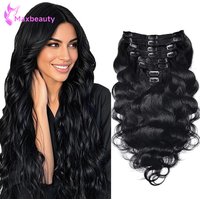 Clip In Hair Extensions Brazilian Body Wave 100% Unprocessed Brazilian Remy Virgin Human Hair Clip Ins 120G/240G 8 Pcs/Lot