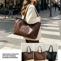 Retro Large Capacity Women's Shoulder Tote Bag Casual Simple Commuting Fashion 2026 New Style