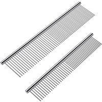 Cat and dog stainless steel comb grooming comb to remove loose hair needle comb detangling comb pet comb
