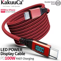 100W USB-C Fast Charging Cable, 480Mbps Speed, USB-IF Certified, For Apple iPhone 17/16/15, iPad,MacBook, Samsung, Tablets