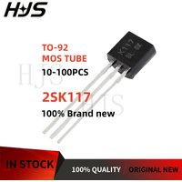 10~100pcs 2SK117 K117 2SK117-BL K117-BL TO-92 MOS Field effect tube Through-hole transistor High-quality