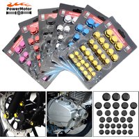Universal 30pcs Motorcycle Screw Decorative Cover Screw Cap for Yamaha Honda KTM Kawasaki Modification Accessories