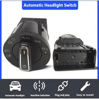 Car Fog Light Control Switch AUTO Headlight Button Sensor for VW Golf 4 Jetta MK4 MK5 Polo 9N Tiguan Touran Passat B5 Bora