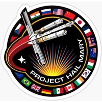 Project Hail Mary Mission Patch With Countries Sticker for Laptop Decor Bedroom Car Cute Cartoon Art Fashionable Public Suitcase