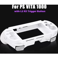 White For PS VITA/PSV1000/PSV 1000 Replacement Frosted Hand Grip Joypad Stand Case with L2 R2 Trigger Button Game Accessories