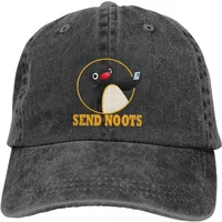 Summer Cap Sun Visor Send Noots Hip Hop Caps Pingu Pinga Penguin TV Cowboy Hat Peaked Hats