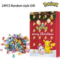 Neue Pokemon 24 stücke Set Figur Weihnachten Geschenk Advent Kalender Mystery Box Kawaii Pikachu Anime Figur Action Pvc Modell Kind Spielzeug