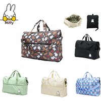 Kawaii Miffy Rabbit Travel Bag Cute Cartoon Student Portable Clothes Folding Large-capacity Storage Bag Hand Luggage Bag