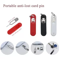 SIM Card Key Removal Pin Creative Keychain Anti-lost Removal Tool Accessories Suitable for Smartphone Tablet Card Tray Opening