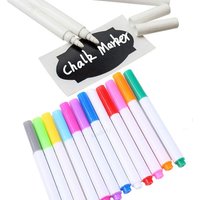 White Liquid Chalk Erasable Pen 1/4/7/12Pcs/Set Art Marker For Glass Windows Electronic Blackboard Chalkboard Window White Pen