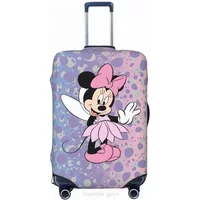 Anti-Scratch Washable Luggage Cover M-Minnies Print High Elasticity Fits 18-32 Inch Suitcases Dustproof For Outdoor Travel Use