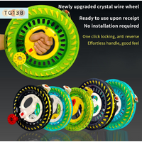 【New】1PC Outdoor Round Grip For Fying Kites 100-400M Kite Reel Winder Fire Wheel String Flying Handle Tool Twisted String Line