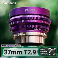 7artisans 37mm T2.9 Full Frame Art Bokeh Manual Focus Prime Camera Cine Lens for Humanities Photography with PL-mount