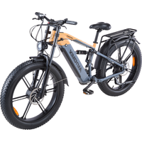 AliExpress NONE KIMDYMA K03 Adult Urban Commuting Electric Bicycle, Aluminum Alloy Frame, Shimano Front & Rear Brakes, 48V 20AH Battery, 26*4.0 Wide Tires, Full Suspension Adult Off‑Road Fat‑Tire E‑Bike
