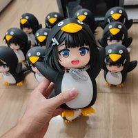 Gugu Gagga Penguin Administrator Figurine Toy Model Decoration Gift for Girls Static Model Toy from Mainland China