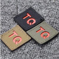 Hunting clothing accessories Camping Gear Sticker Badge, TQ Position Indicator Sticker, Mini PVC Epoxy Hook and Loop Patch